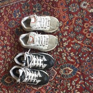 Two pairs of Skechers shoes